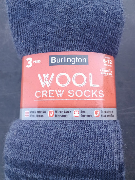 Burlington Wool Crew Socks 3 Pair