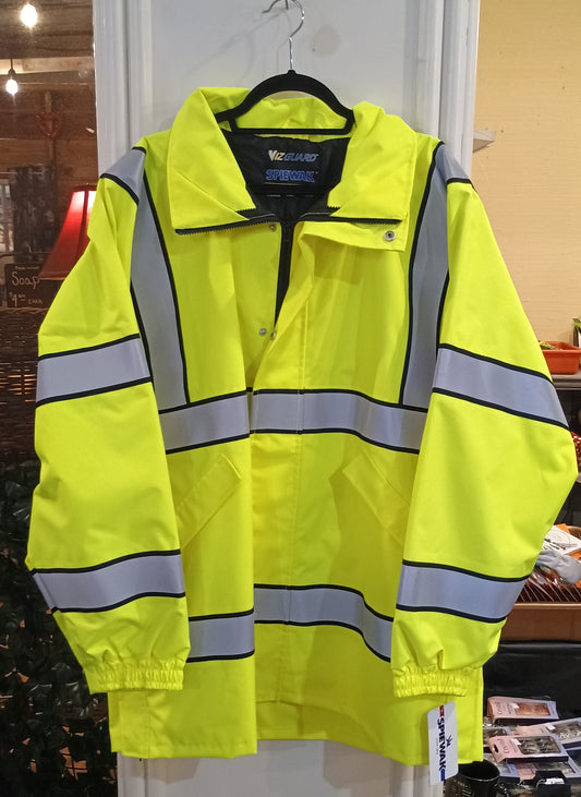 Spiewak ANSI VizGuard Mesh-Lined Raincoat 2XL