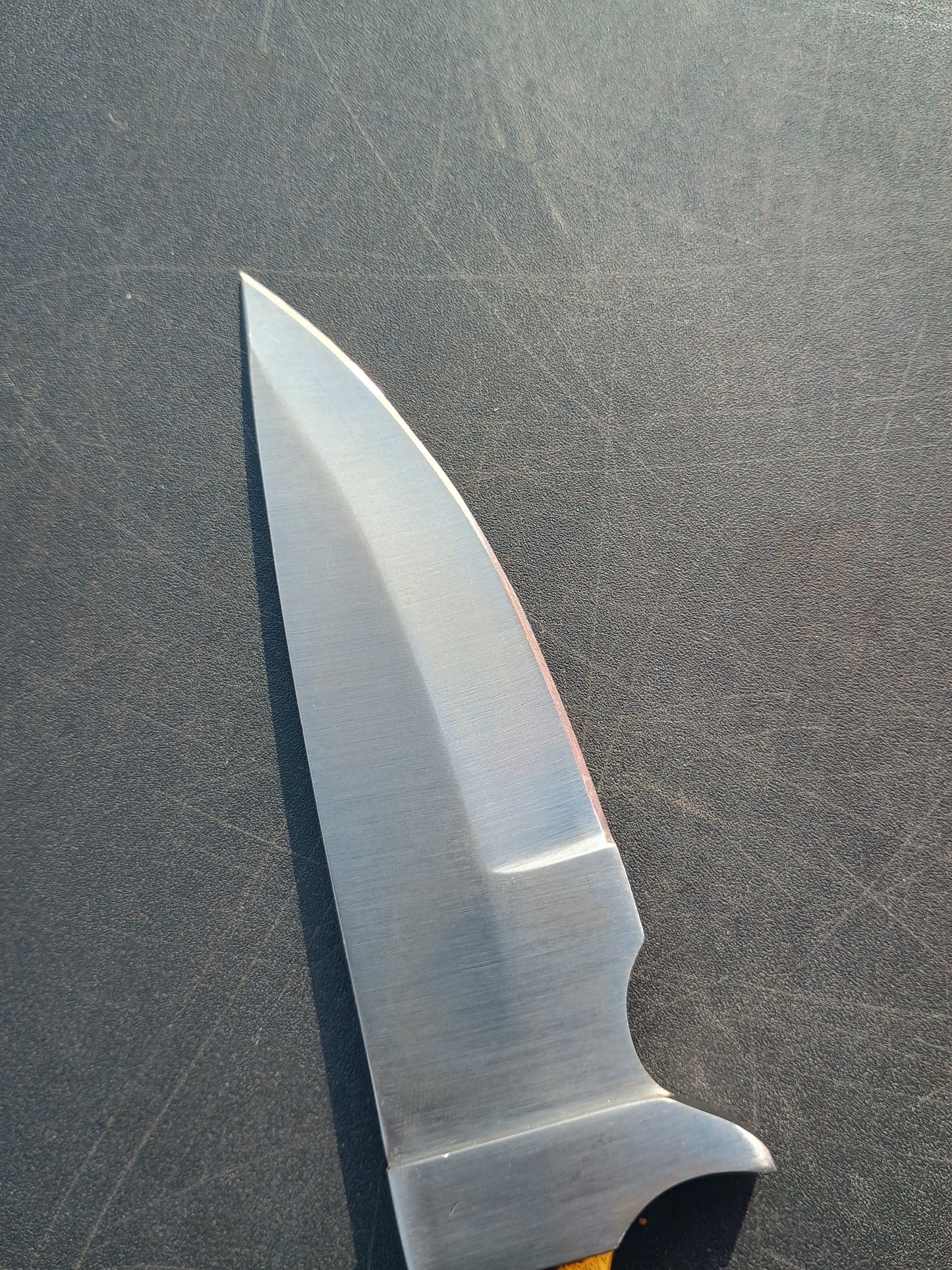 Hand Forged Skinner Knife 1095 Carbon Steel Hard Wood Steel Guard EDC 10.5" Overall