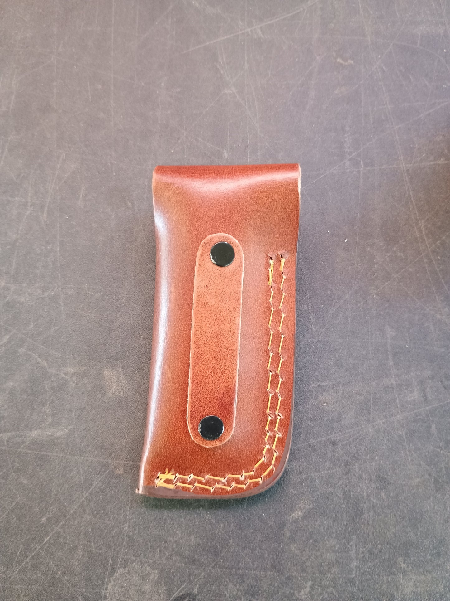 Custom Handmade Folding Backlock Knife Red Hardwood  Handle