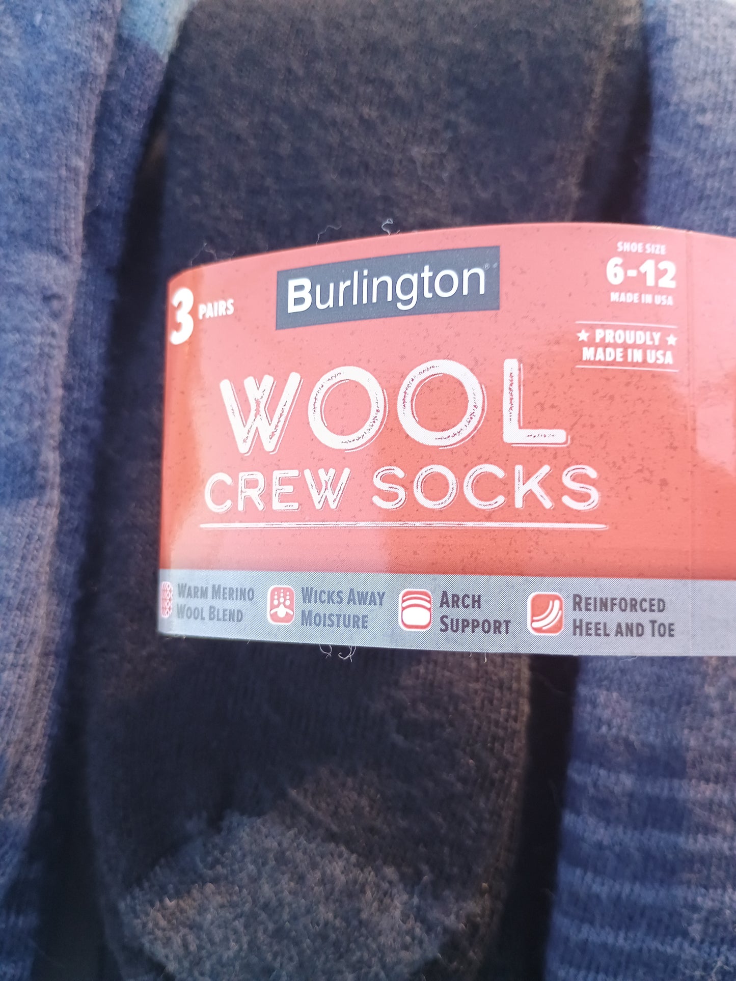 Burlington Wool Crew Socks 3 Pair